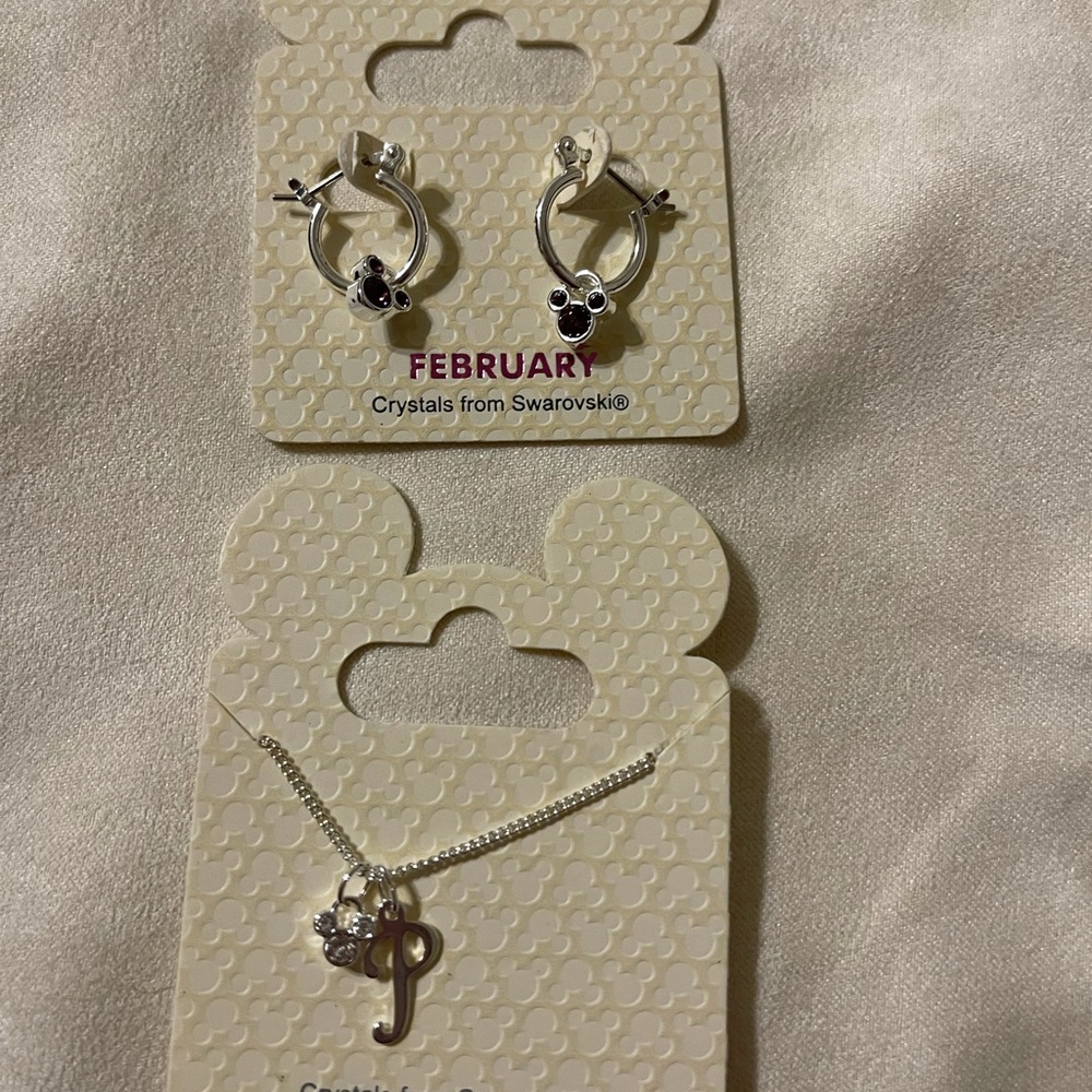 Child’s Disney Jewelry Set with Swarovski Crystals